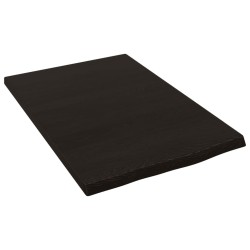 Comptoir de salle de bain marron foncé 40x60x2 cm bois traité 