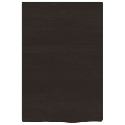 Comptoir de salle de bain marron foncé 40x60x2 cm bois traité 