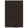 Comptoir de salle de bain marron foncé 40x60x2 cm bois traité 