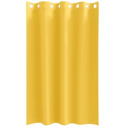 Rideaux 2 pcs jaune moutarde 175 x 140 cm Polyester 