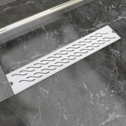 Drain de douche linéaire 630 x 140 mm Acier inoxydable 