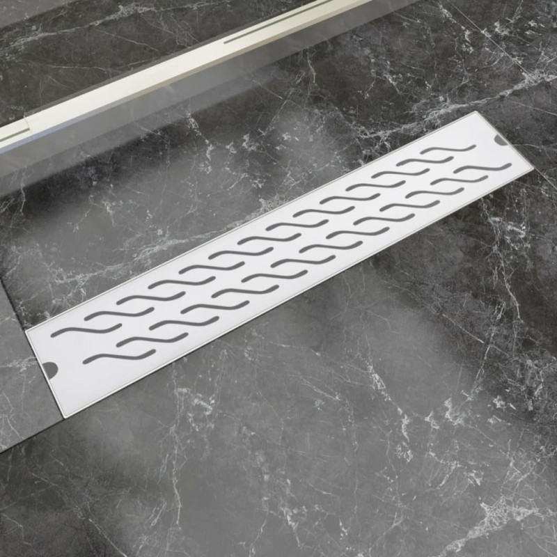 Drain de douche linéaire 630 x 140 mm Acier inoxydable Drain de douche linéaire 630 x 140 mm Acier inoxydable
