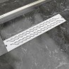 Drain de douche linéaire 630 x 140 mm Acier inoxydable 