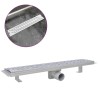Drain de douche linéaire 630 x 140 mm Acier inoxydable 