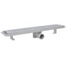 Drain de douche linéaire 630 x 140 mm Acier inoxydable 