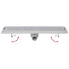 Drain de douche linéaire 630 x 140 mm Acier inoxydable 