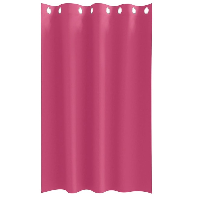 Rideaux avec des rideaux 2 pcs Rose vif 175 x 140 cm Polyester 