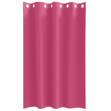 Rideaux avec des rideaux 2 pcs Rose vif 175 x 140 cm Polyester 