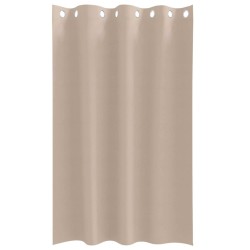 Rideaux avec des rideaux 2 pcs Taupe 175 x 140 cm Polyester 