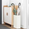 Support de parapluie en blanc, 28x12x41 cm, en acier 