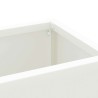 Support de parapluie en blanc, 28x12x41 cm, en acier 