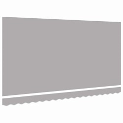Tissu de remplacement pour auvent pour cadre 4x2 m gris clair 