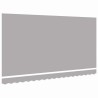 Tissu de remplacement pour auvent pour cadre 4x2 m gris clair 