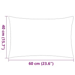 Oreiller d'extérieur lot de 2 60 x 40 cm Vert pomme 