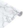 Autocollant auto-adhésif pour meuble blanc marbré 90x500 cm PVC 
