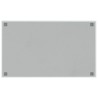 Tableau noir magnétique mural blanc 100x60 cm verre trempé 