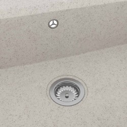 Évier de Cuisine Beige 790x500x193 mm Granit 