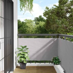 Écran d'intimité de balcon gris 1000x90 cm PVC 