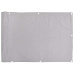 Écran d'intimité de balcon gris 1000x90 cm PVC 