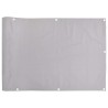 Écran d'intimité de balcon gris 1000x90 cm PVC 