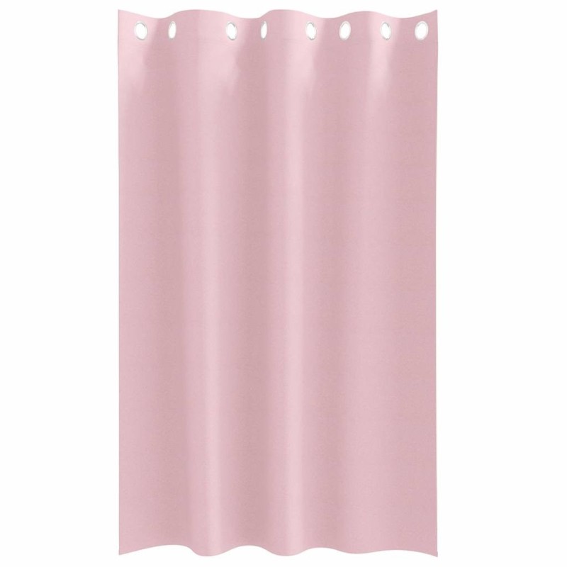 Rideaux avec des rideaux 2 pcs Rose bébé 175 x 140 cm Polyester 