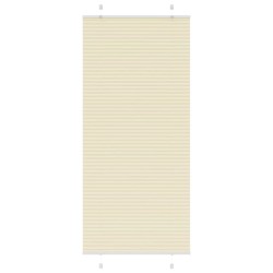 Store plissé crème 95x200 cm largeur du tissu 94,4 cm polyester 