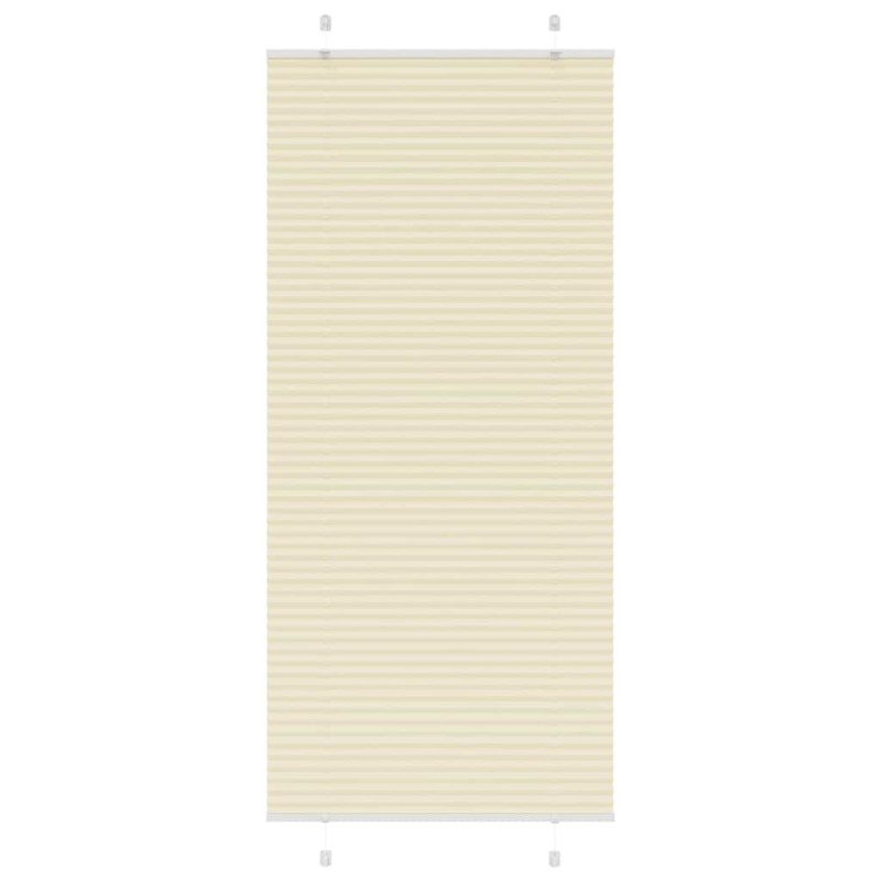 Store plissé crème 95x200 cm largeur du tissu 94,4 cm polyester 