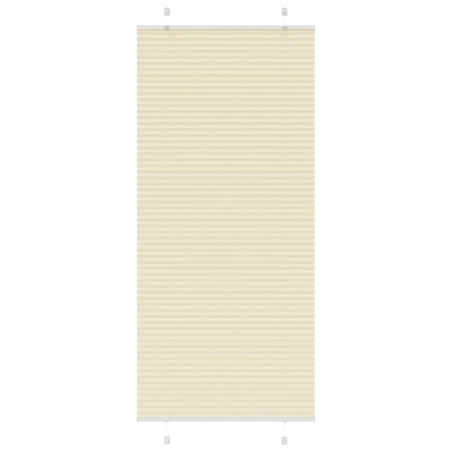 Store plissé crème 95x200 cm largeur du tissu 94,4 cm polyester 