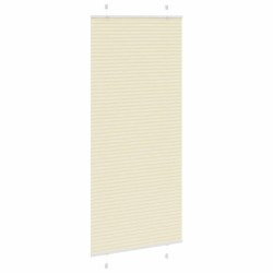 Store plissé crème 95x200 cm largeur du tissu 94,4 cm polyester 