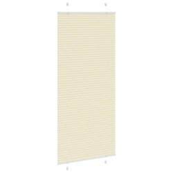 Store plissé crème 95x200 cm largeur du tissu 94,4 cm polyester 
