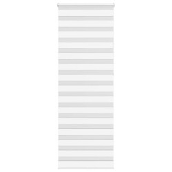 Store zèbre blanc 75x230 cm largeur du tissu 70,9 cm polyester 