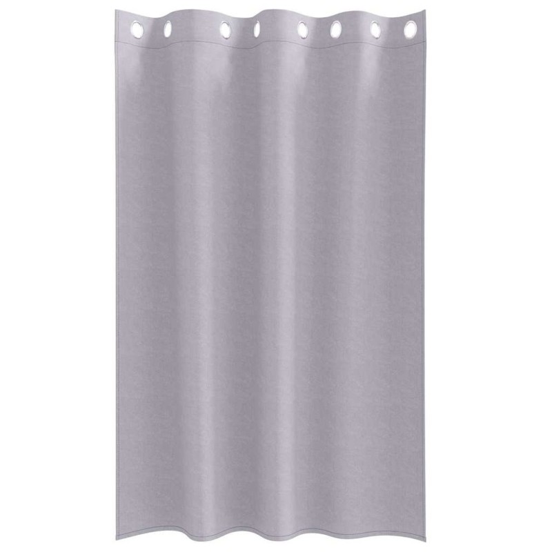 Rideaux 2 pcs Gris métallique 175 x 140 cm Polyester 