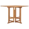 Table à dîner pliable de jardin Ø90x75 cm Bois de teck solide 