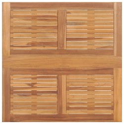 Table à dîner pliable de jardin Ø90x75 cm Bois de teck solide 