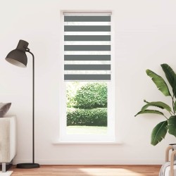 Store zèbre gris foncé largeur du tissu 70,9 cm polyester 