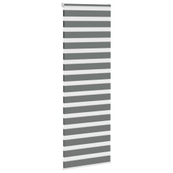 Store zèbre gris foncé largeur du tissu 70,9 cm polyester 