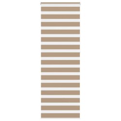 Store zèbre marron sable largeur du tissu 70,9 cm polyester 