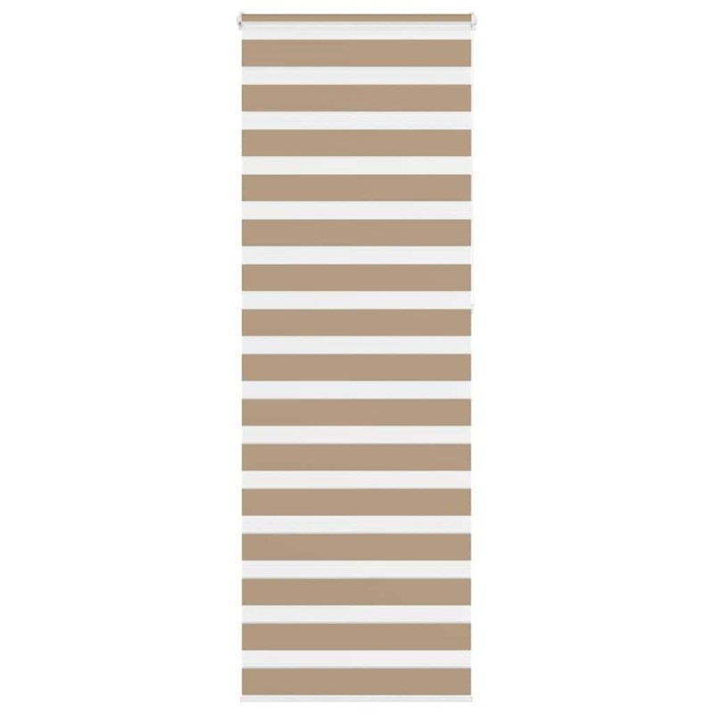 Store zèbre marron sable largeur du tissu 70,9 cm polyester 