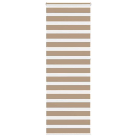 Store zèbre marron sable largeur du tissu 70,9 cm polyester 