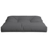Coussin de palette anthracite 70x70x12 cm tissu 