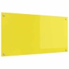 Crédence de cuisine jaune 100x50x0,6 cm en verre trempé 
