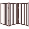 Barrière pour chien pliable 3 panneaux 150 cm bois sapin massif 