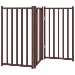 Barrière pour chien pliable 3 panneaux 150 cm bois sapin massif 