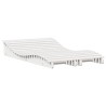 Chaises longues lot de 2 blanc 205x60x31,5cm bois massif de pin 