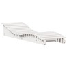 Chaises longues lot de 2 blanc 205x60x31,5cm bois massif de pin 