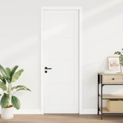 Porte Intérieure 'ORKDAL'Blanche 78x232x4 cm en Pin Massif 