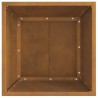 Foyer Carré 40x40x30 cm en Acier Vieilli 