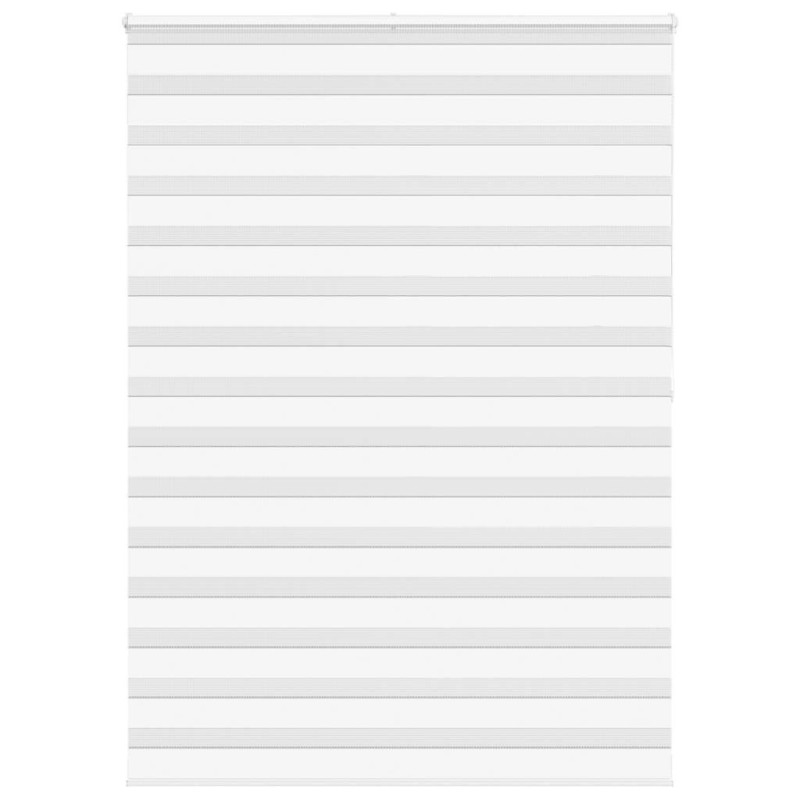Store zèbre blanc 155x200 cm largeur du tissu 150,9cm polyester 