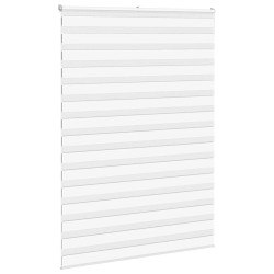 Store zèbre blanc 155x200 cm largeur du tissu 150,9cm polyester 