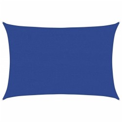 Voile d'ombrage 160 g/m² rectangulaire bleu 4x5 m PEHD 
